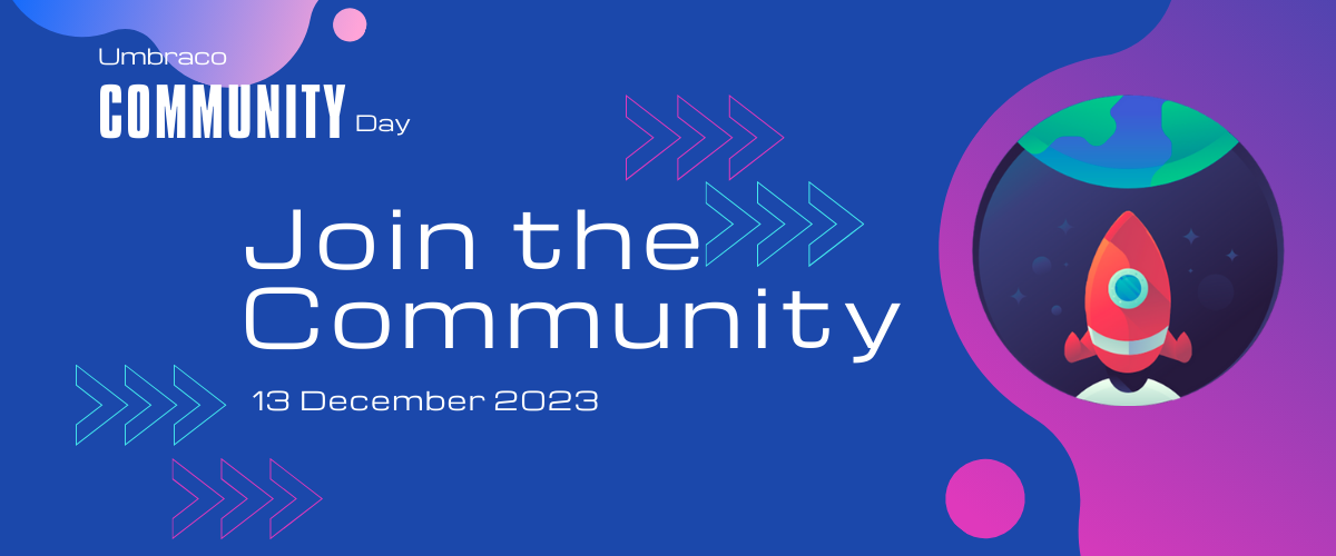 Banner image for Umbraco Community Day 13 December 2023