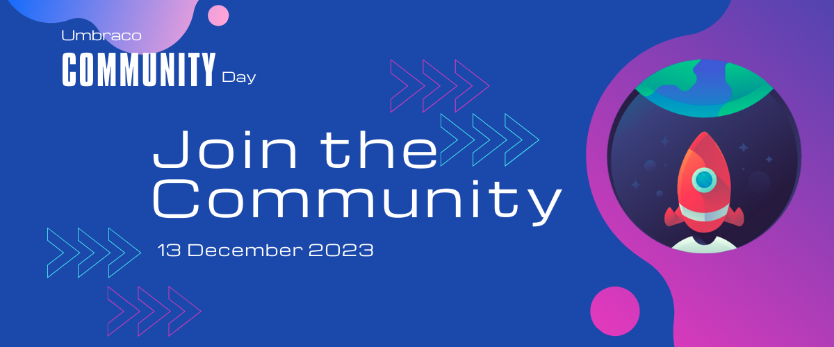 Banner image for Umbraco Community Day  13 December 2023