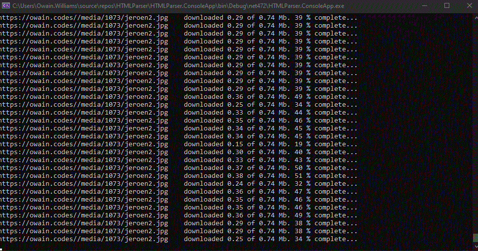 The media downloading in command line