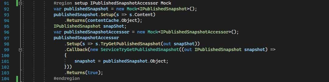 IPublishedSnapshotAccessor mock